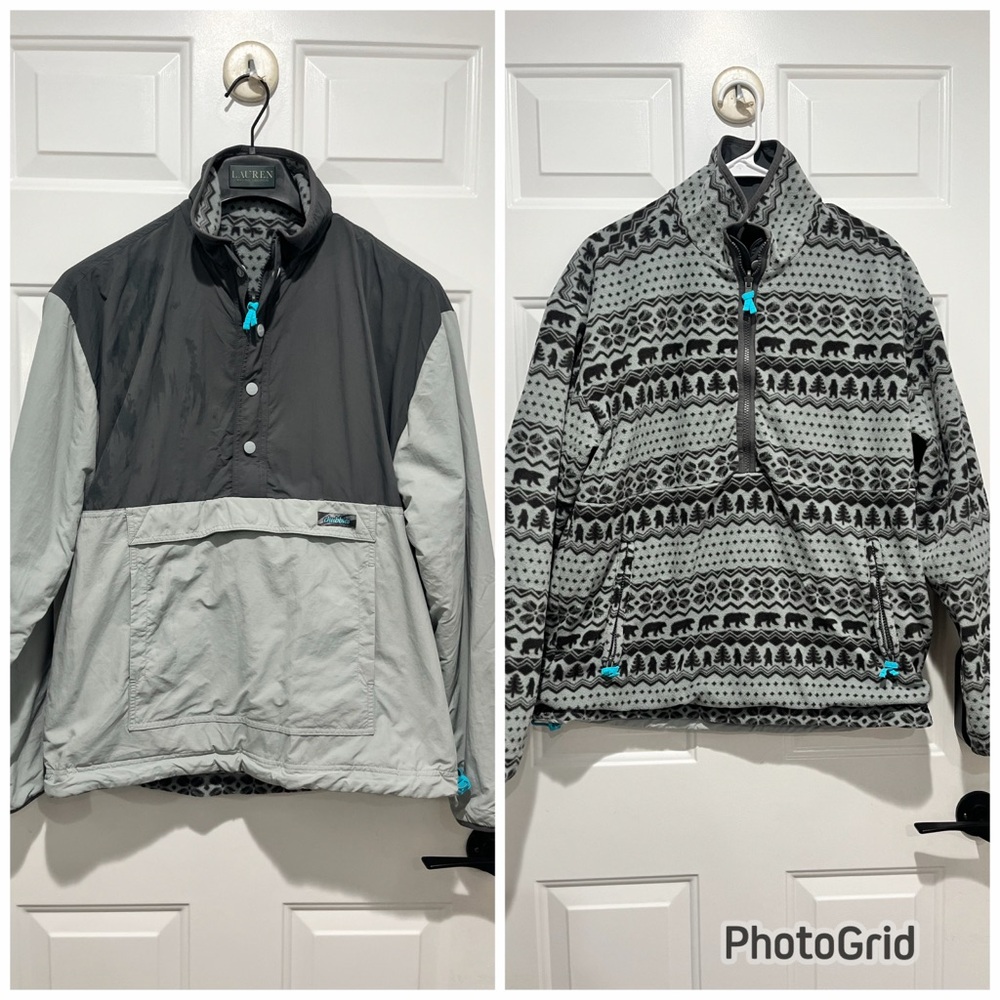 Chubbies Men’s Reversible Fleece Windbreaker, Medium